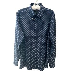 SCOTCH & SODA Amsterdam Modern Fit Blue Floral Button Down Shirt Men’s 16 / 41 L